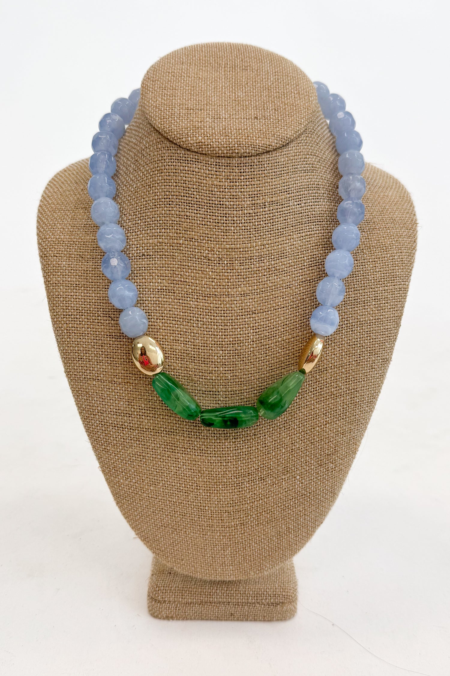 Taylor Organic Teardrop Accent Stone Necklace
