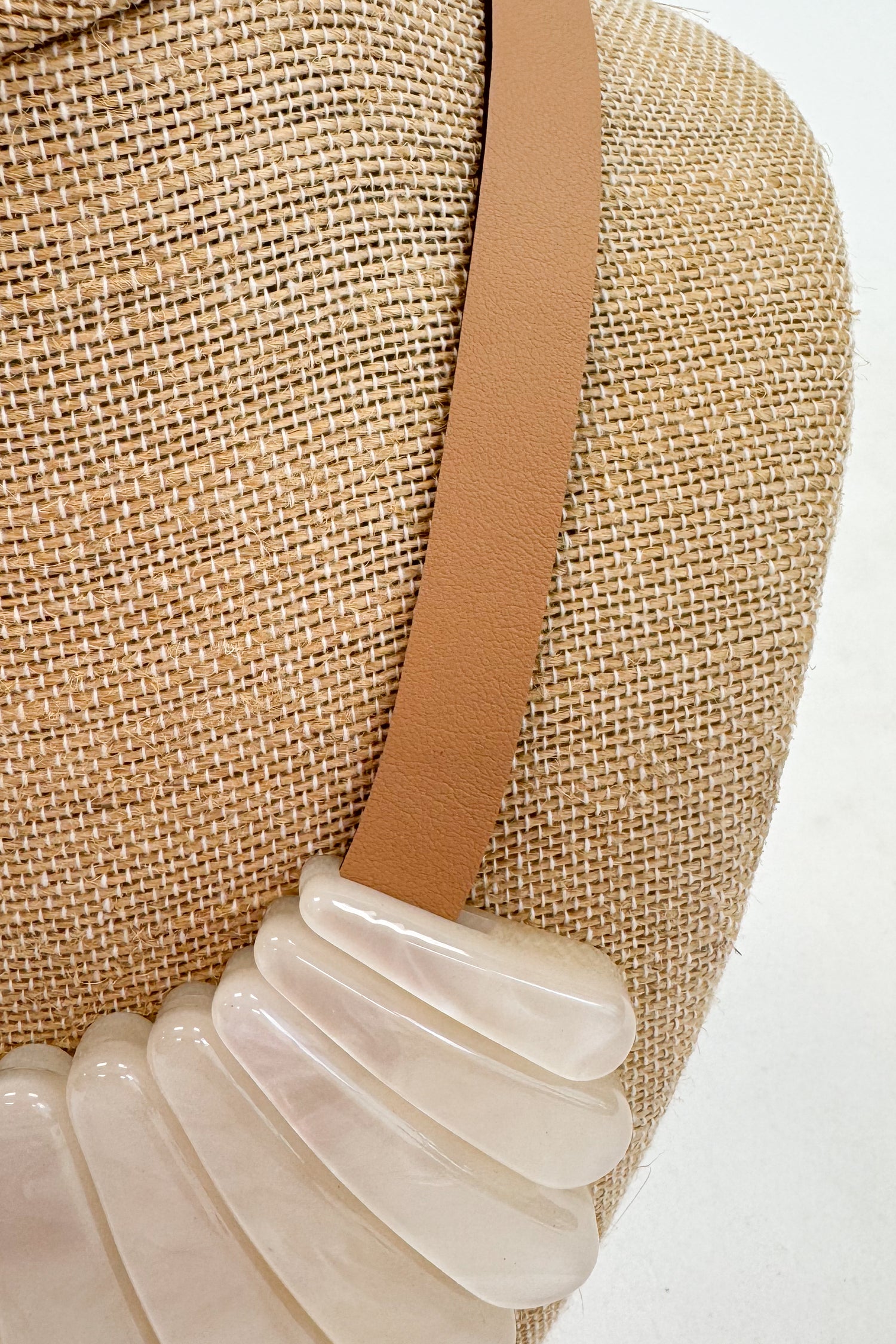 Angel Multi Acetate Bar And Leather Necklace