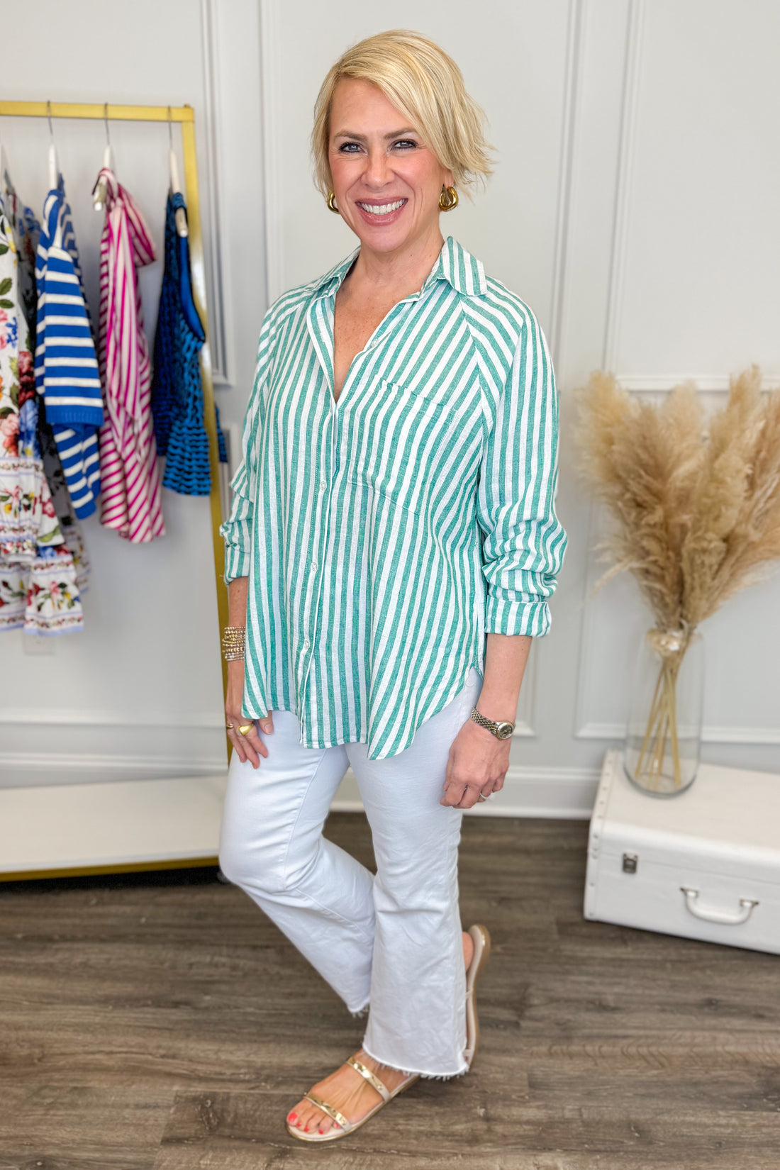 The Perfect Linen Top In La Palma by Z Supply