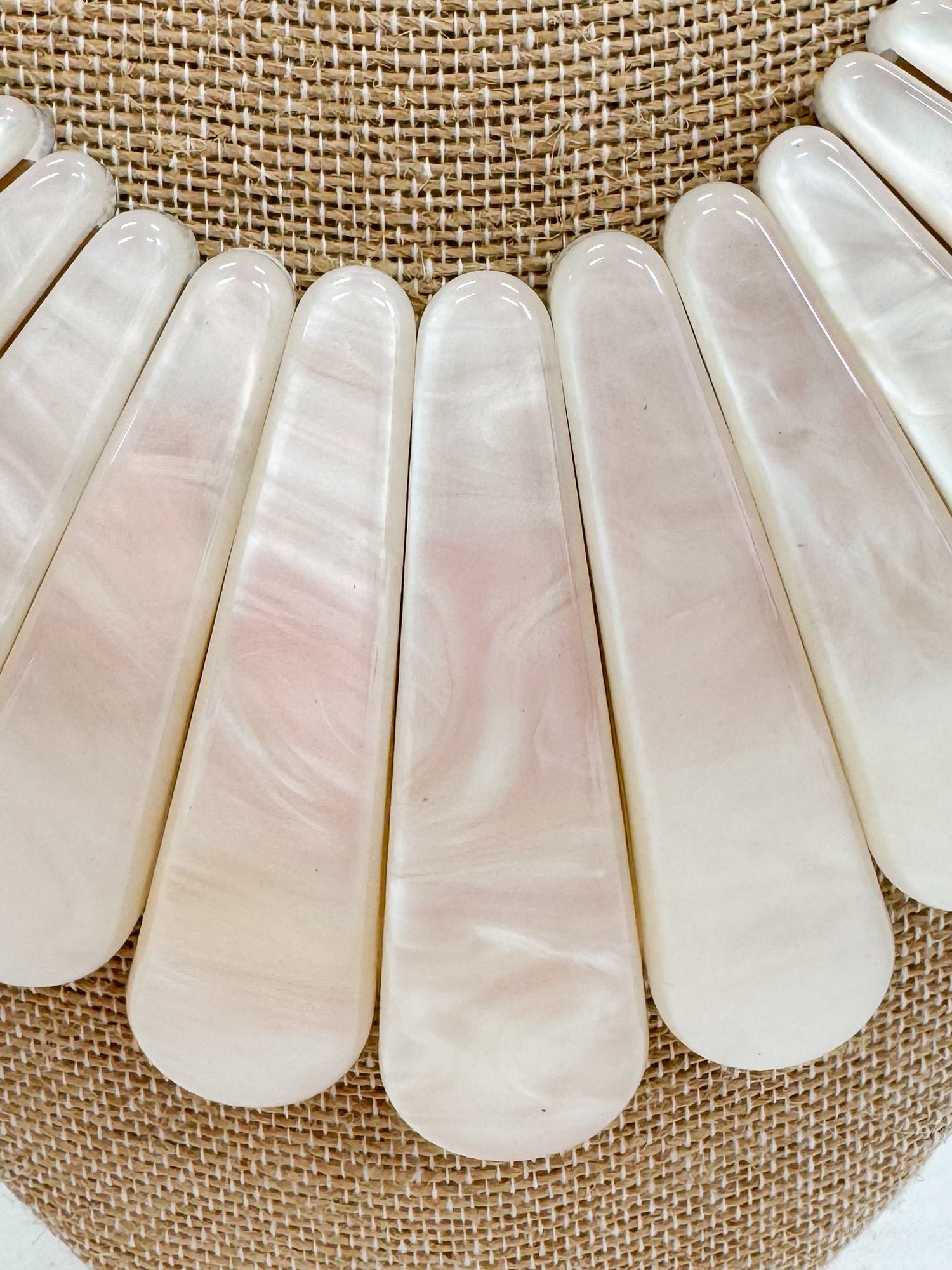 Angel Multi Acetate Bar And Leather Necklace