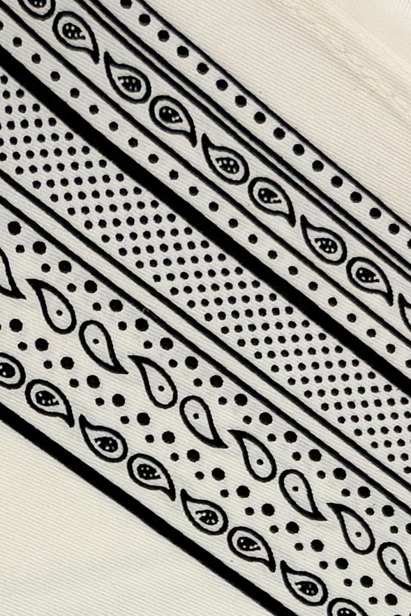 Cream Bandana Triangle Scarf