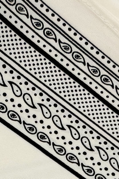 Cream Bandana Triangle Scarf