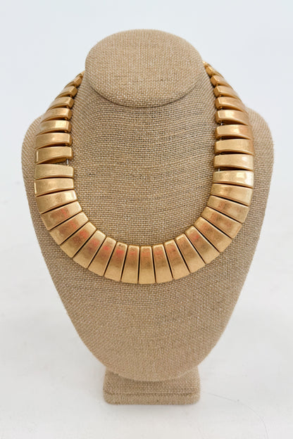 Mariah Linked Trapezoid Wide Necklace