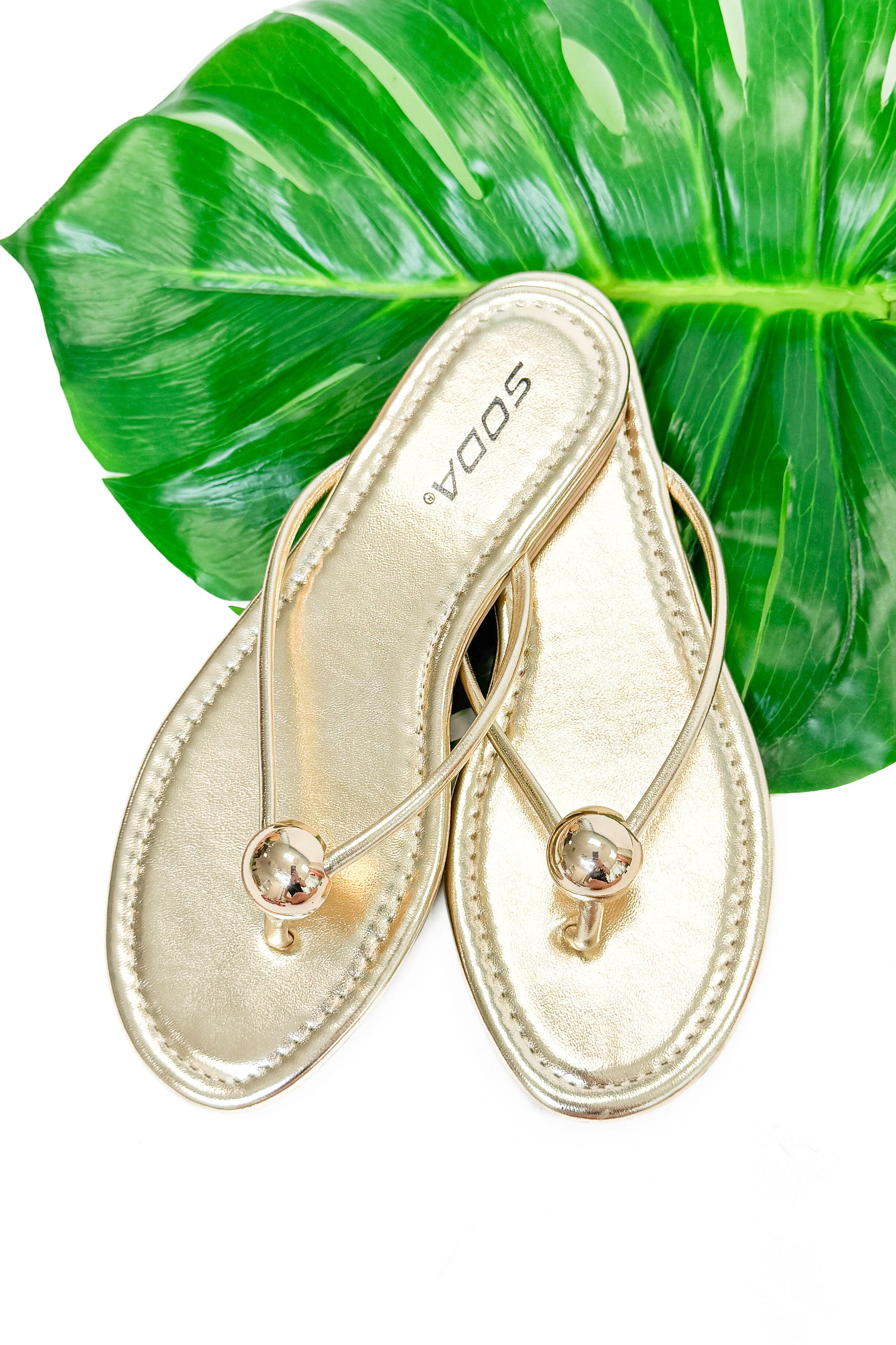 Elwood- Gold Ball Flip Flop