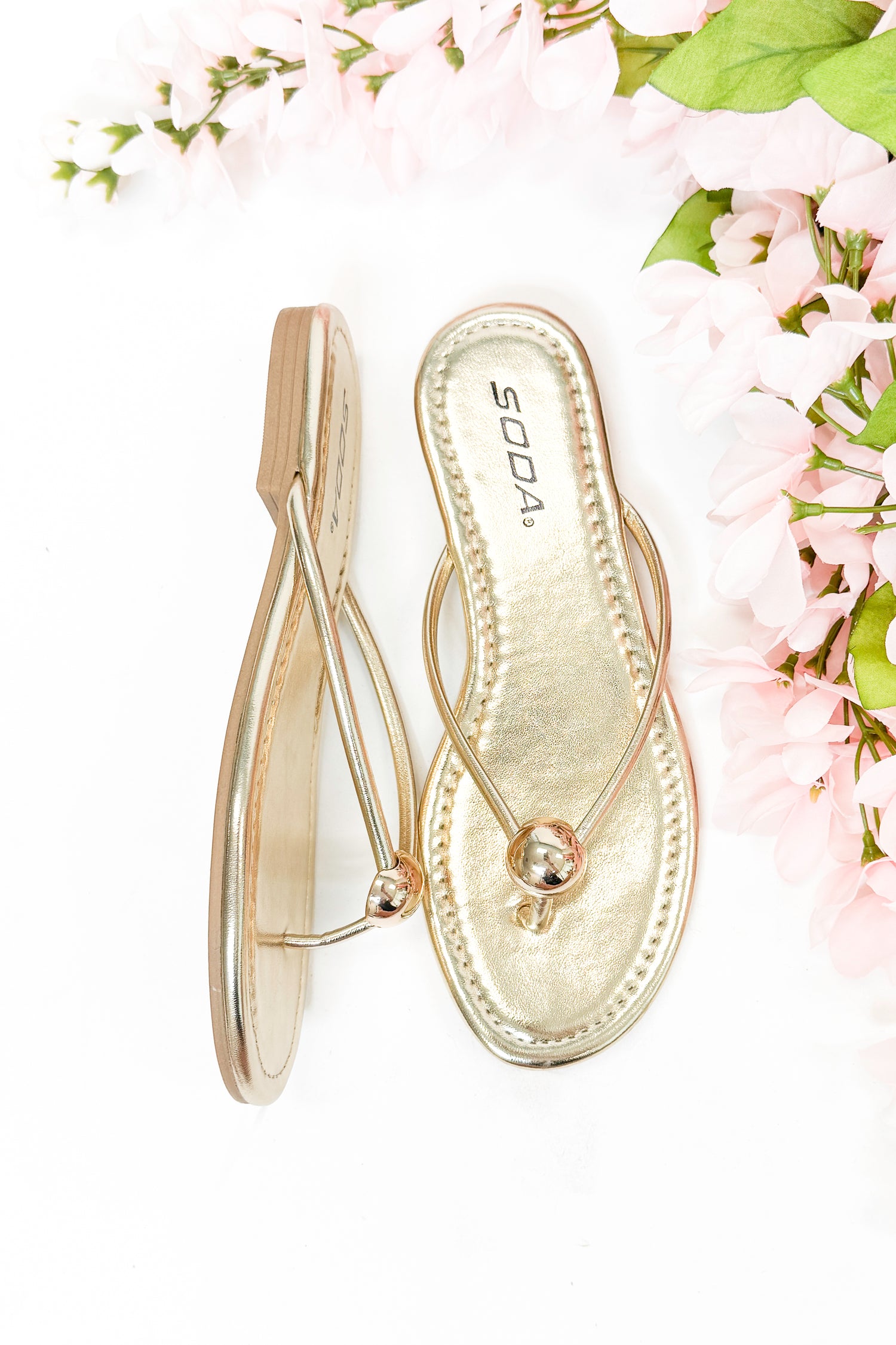 Elwood- Gold Ball Flip Flop