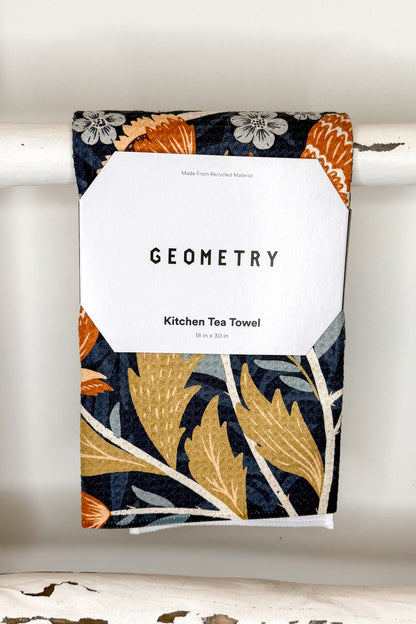 Geometry William Microfiber Tea Towel on ladder