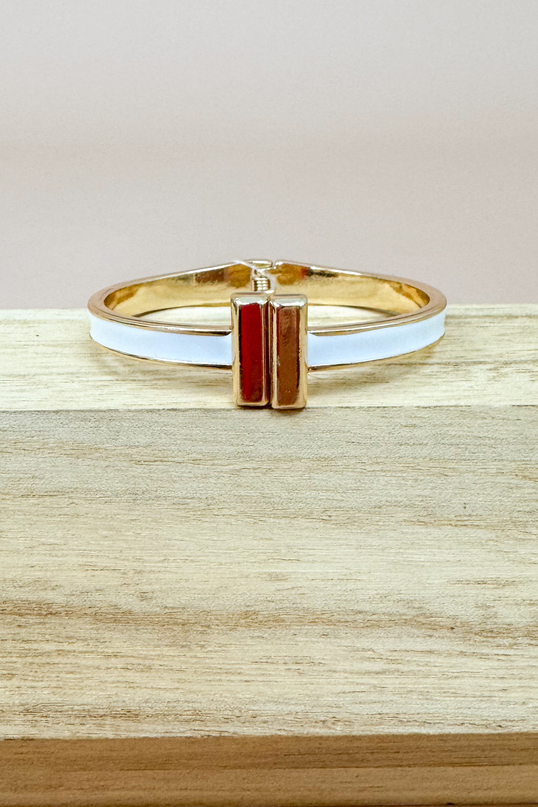 Elisa End Bar Color Coated Bangle Bracelet