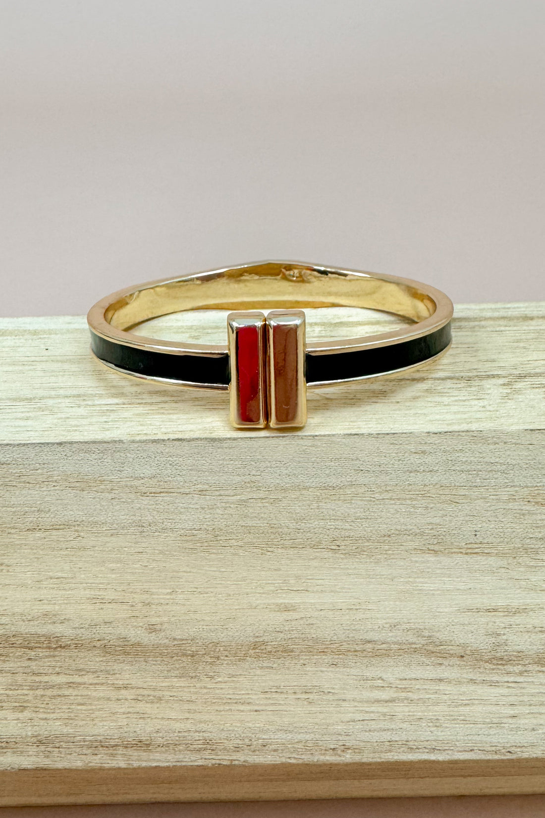 Elisa End Bar Color Coated Bangle Bracelet
