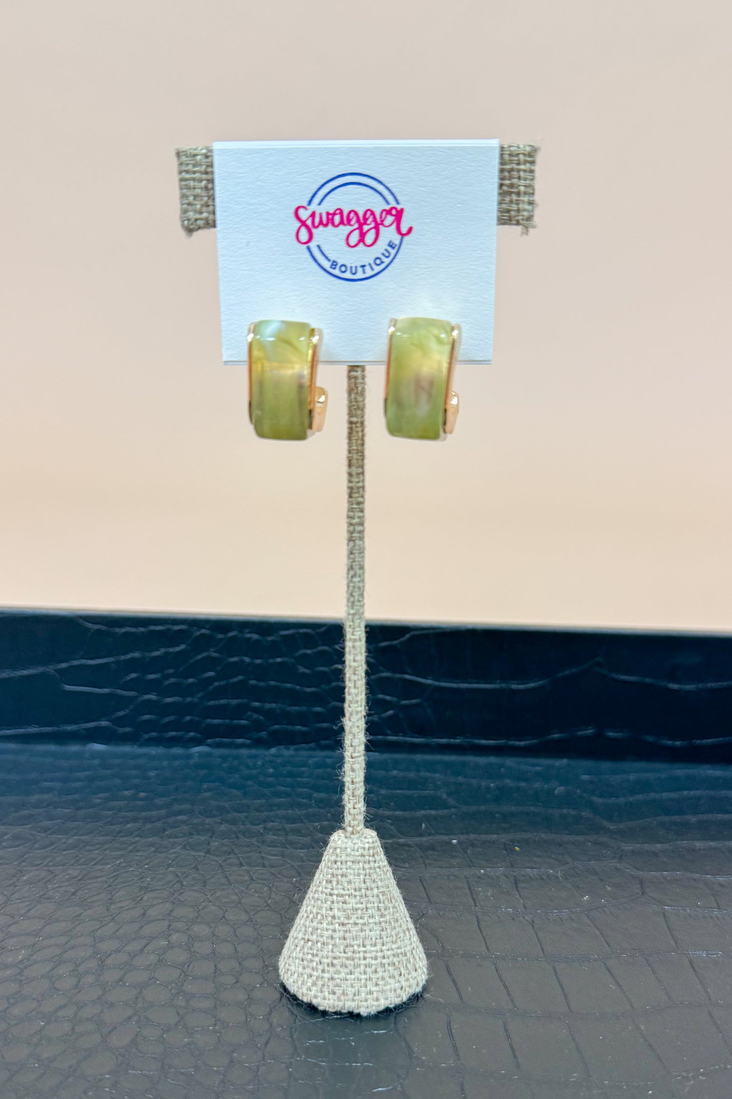 Jamie Resin Square Open Hoops