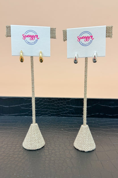 Amira Tiny Teardrop Stud Earrings
