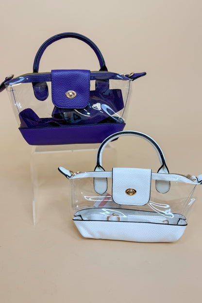 Stella Clear Mini Crossbody Bag With Handle