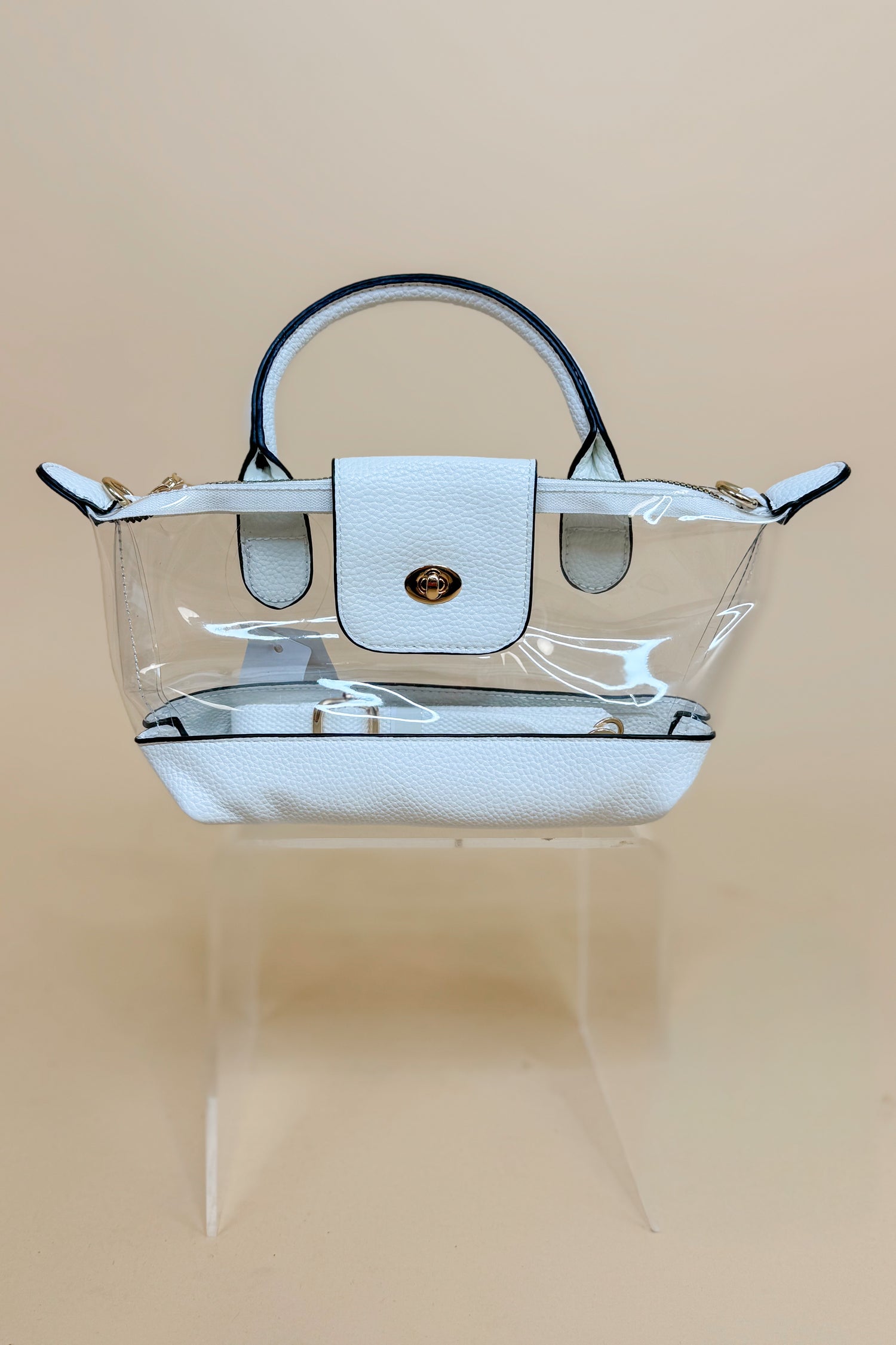Stella Clear Mini Crossbody Bag With Handle