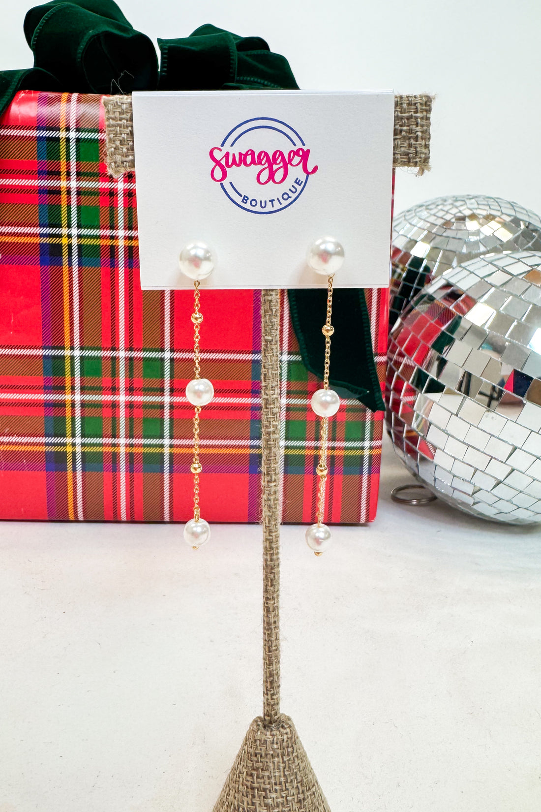 Earring display with &