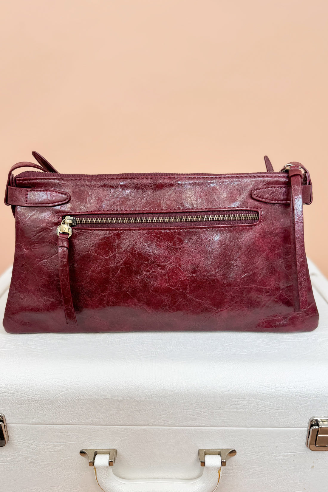 Wine Eve Trapeze Shoulder Bag