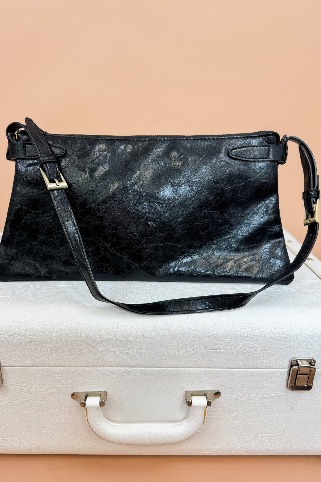 Black Eve Trapeze Shoulder Bag