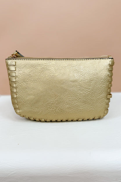 Gold Bonnie Crossbody &amp; Wristlet