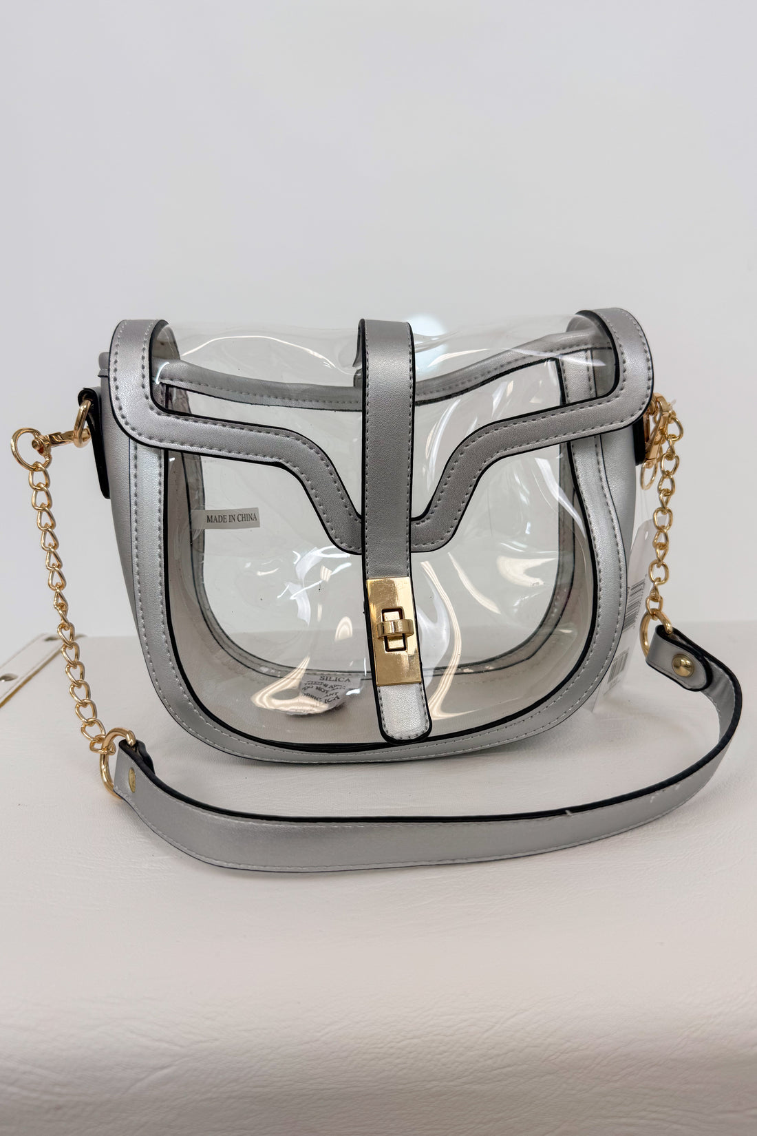 Clear Saddle Bag Crossbody Bag