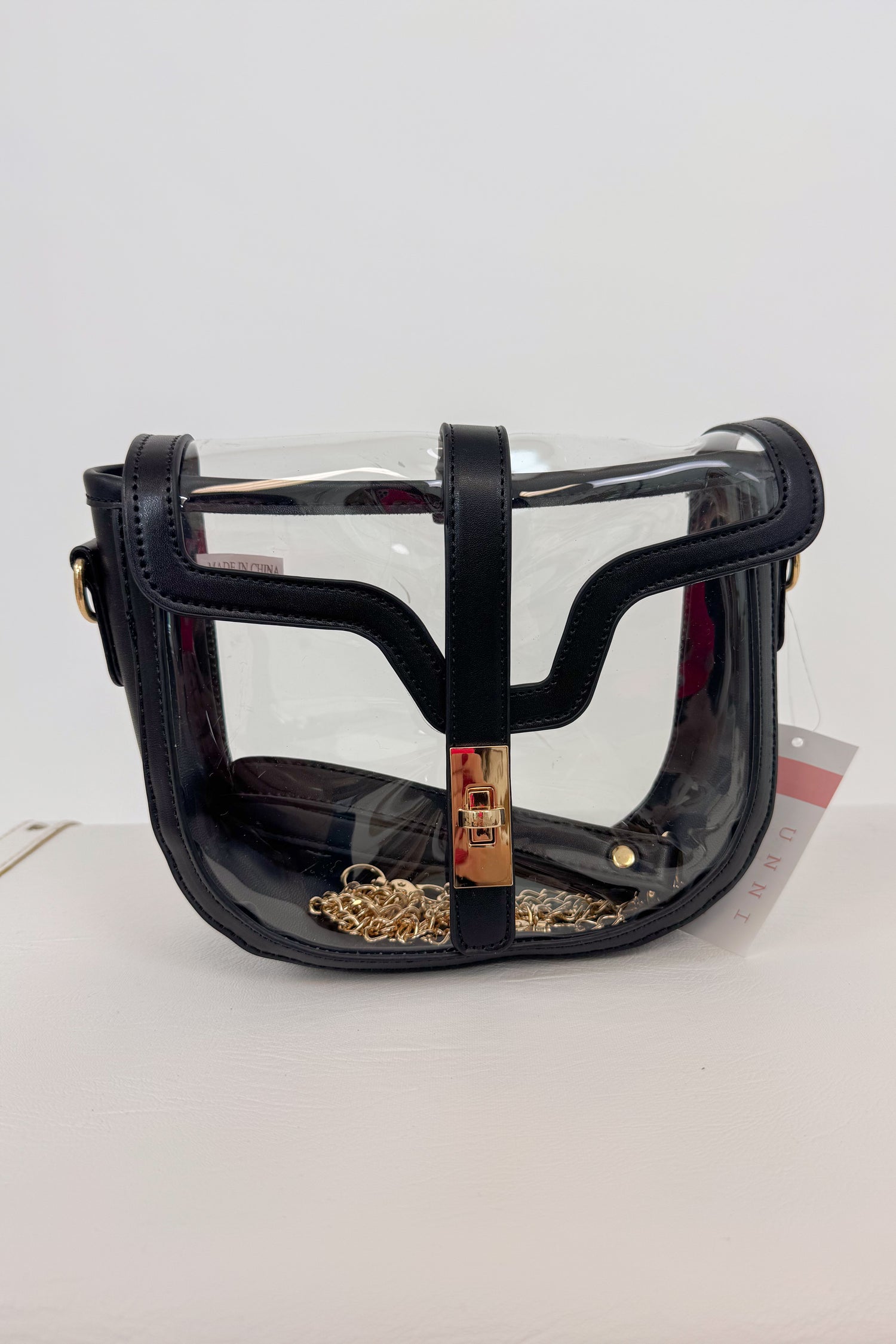 Clear Saddle Bag Crossbody Bag