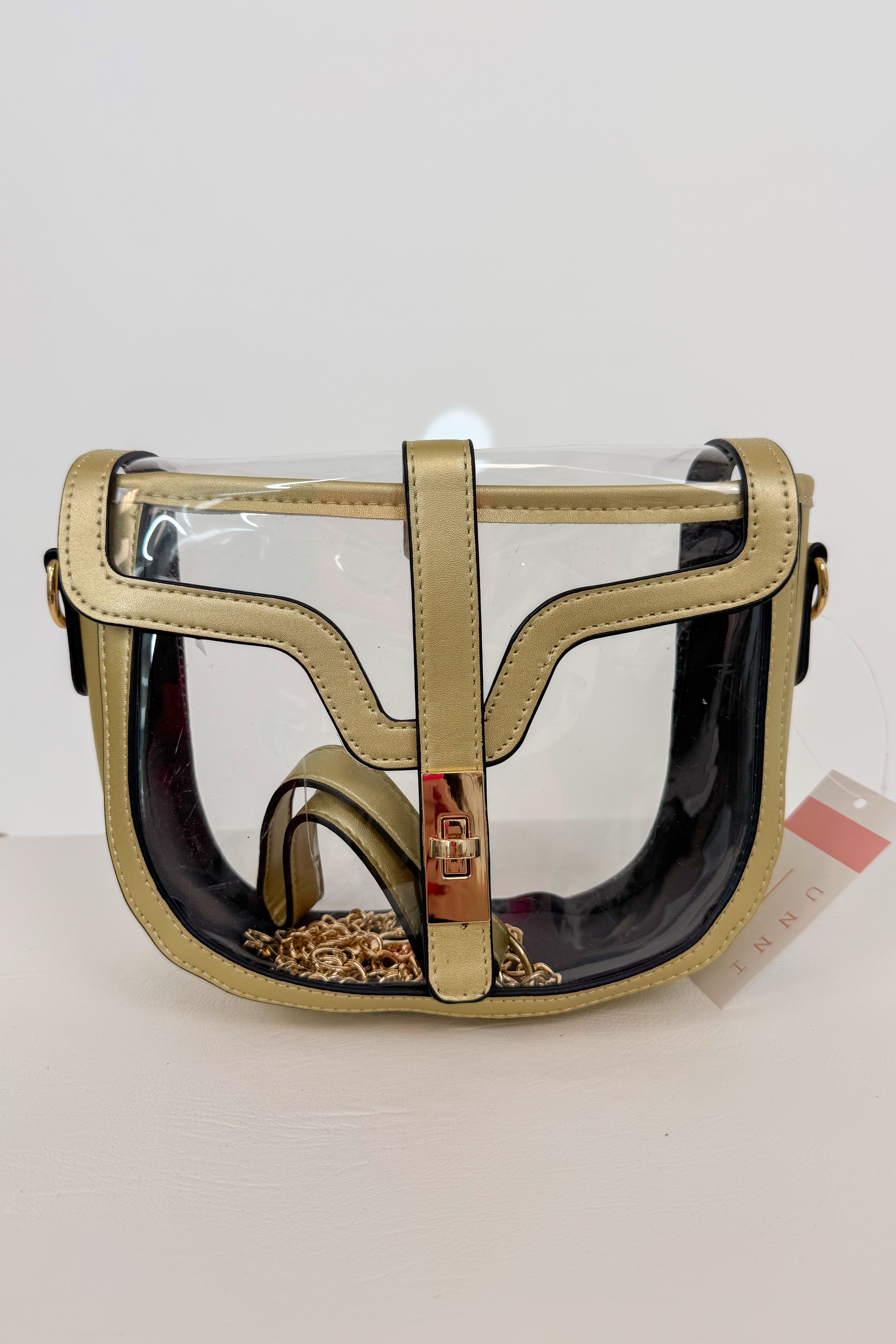 Clear Saddle Bag Crossbody Bag