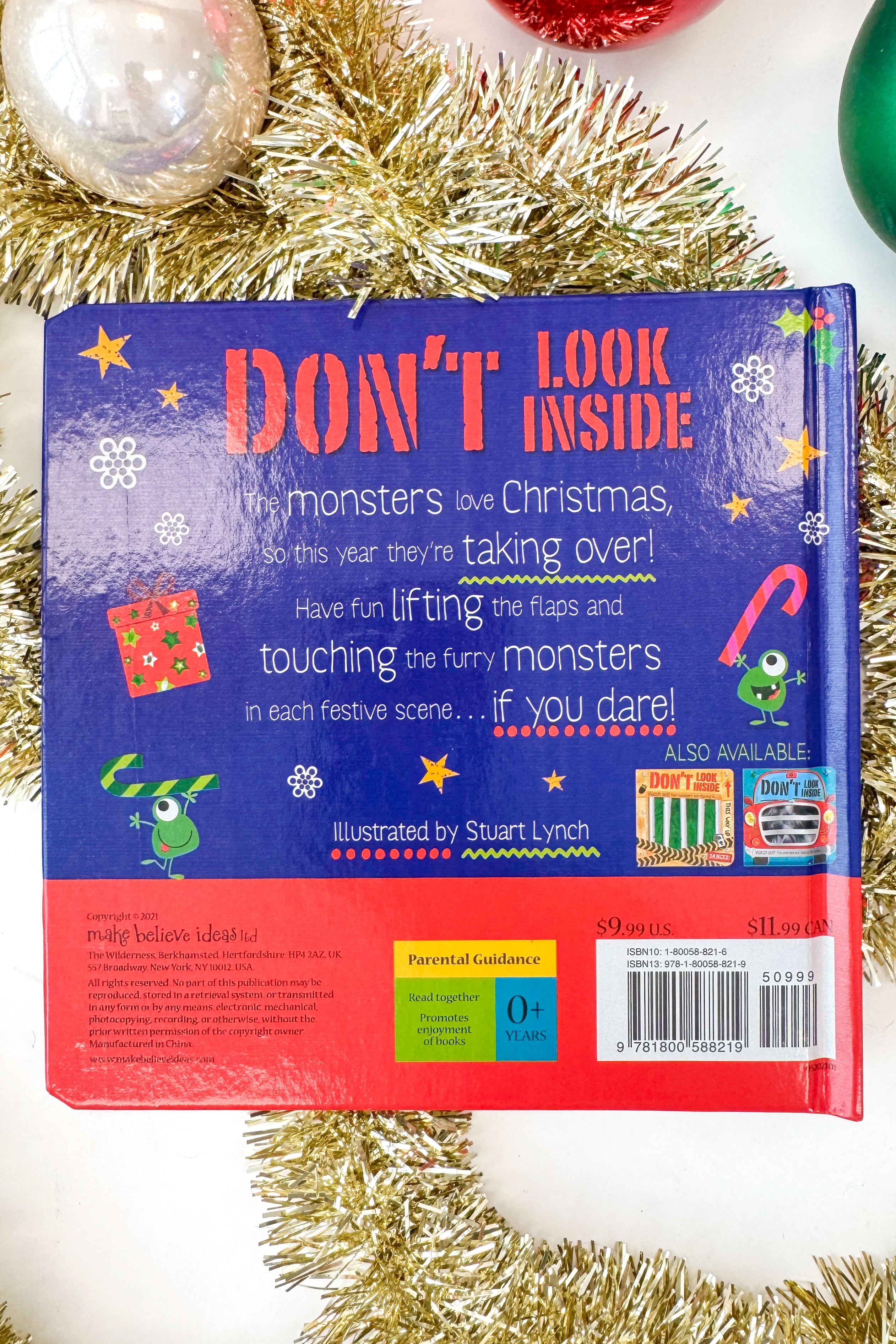 Back cover of a book titled &