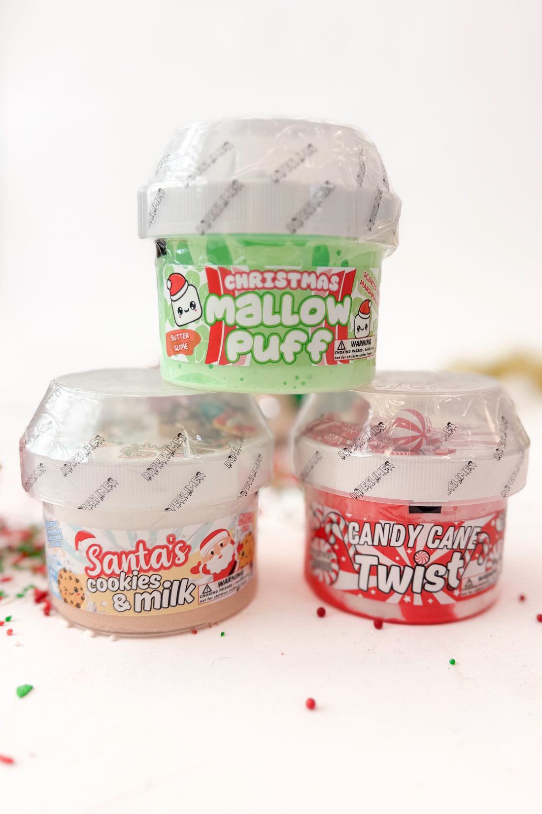 Holiday Slime image with holiday background