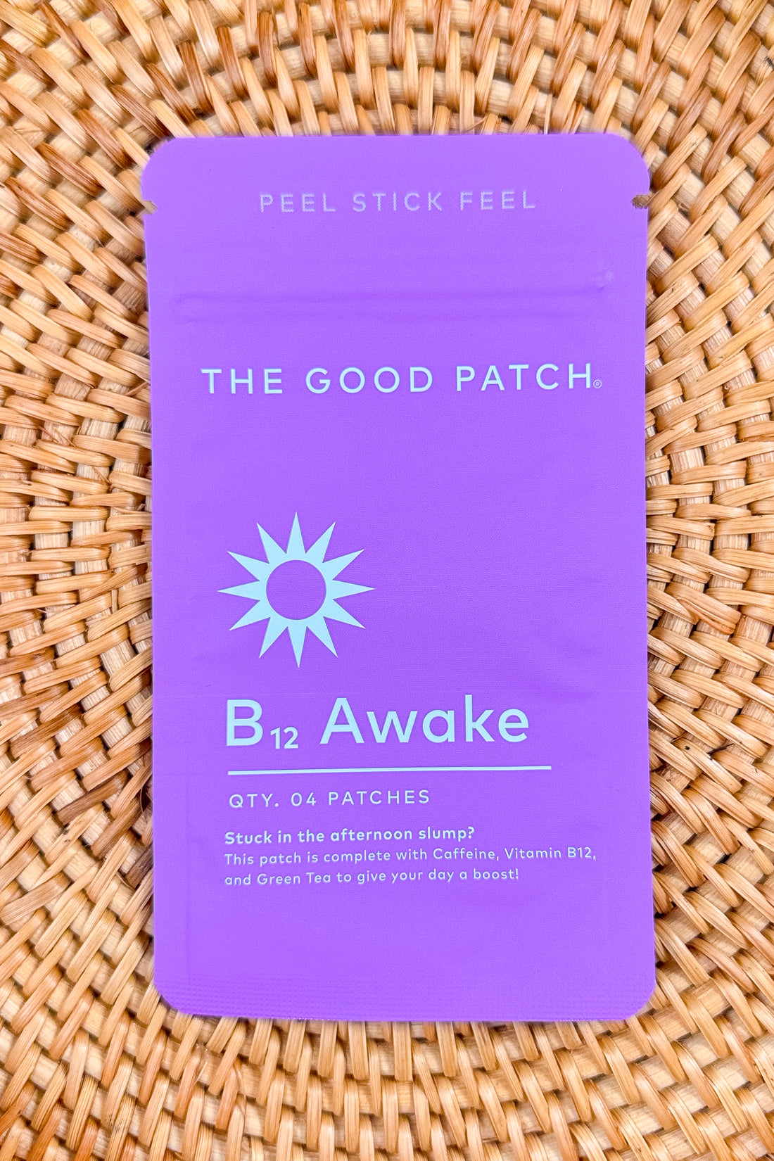 Front purple package of &