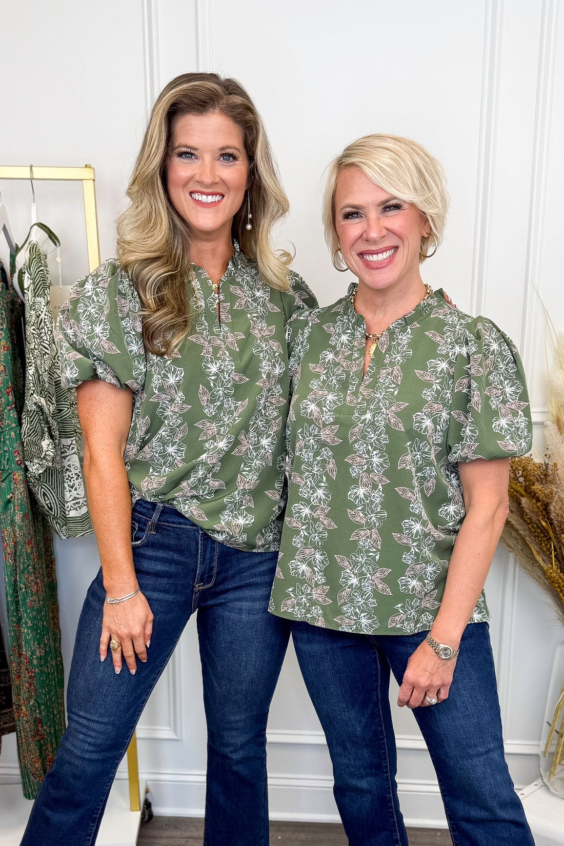 Lainey Top In Olive Secret Garden
