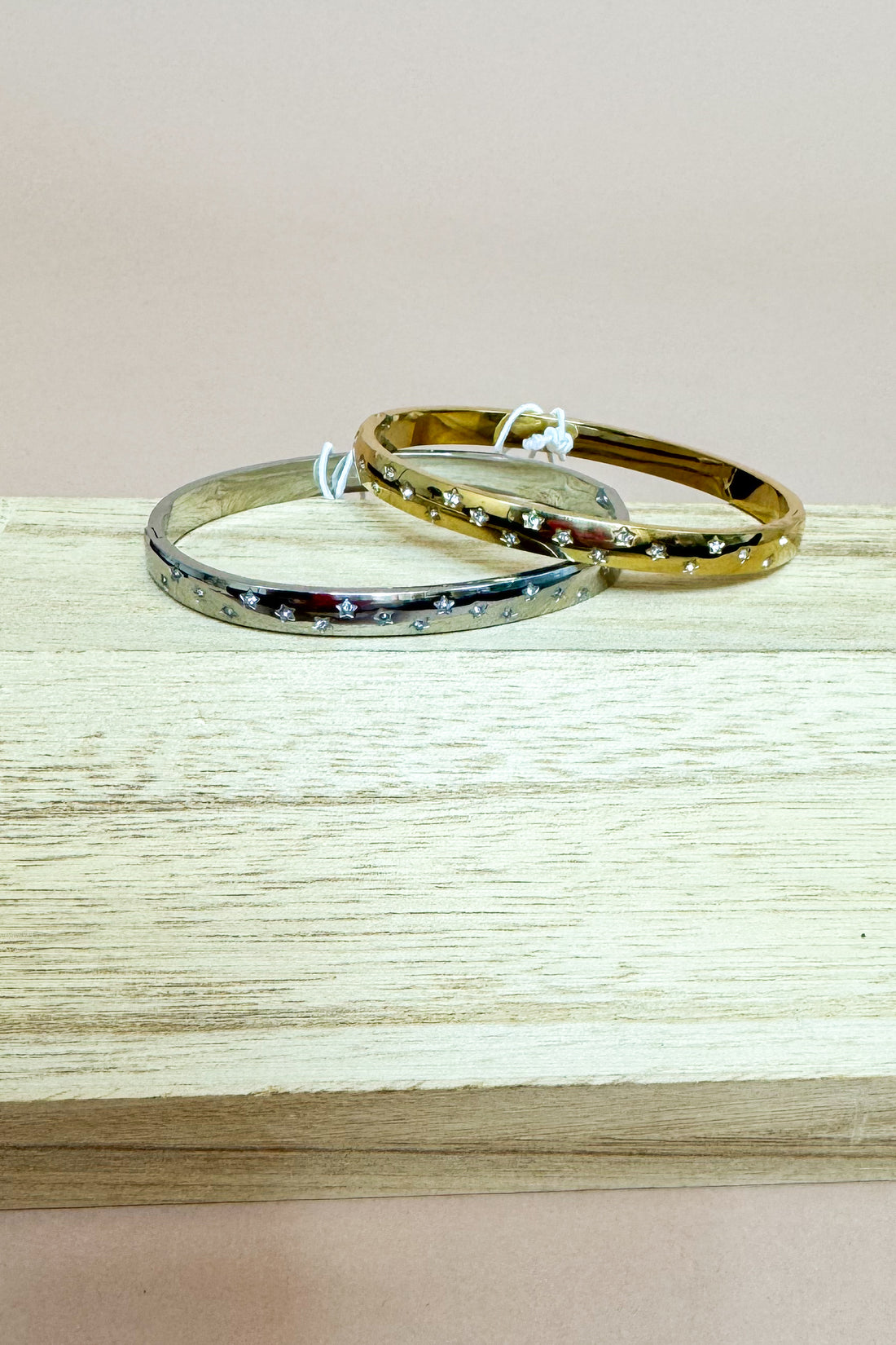 Dana Thin Star Crystal Bangle