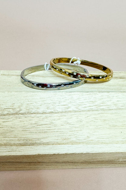 Dana Thin Star Crystal Bangle