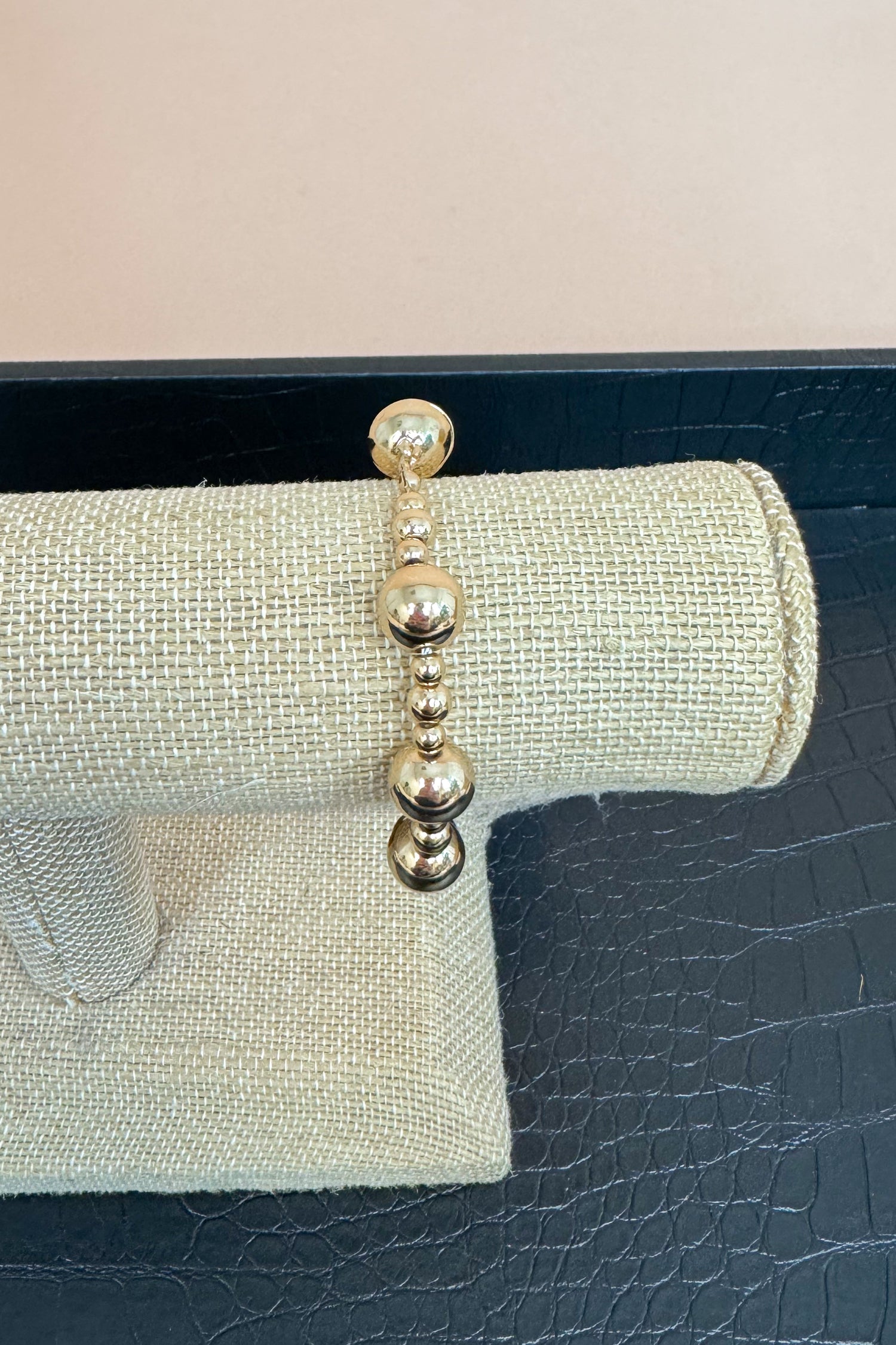 Rachel Gold Beaded Bracelet