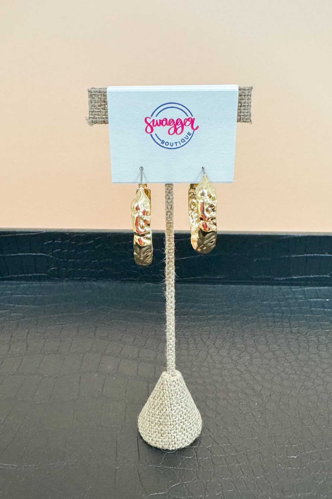 Riley Textured 1.25&quot; Hoops