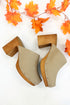 Jungle- Beige Studded Clogs top view