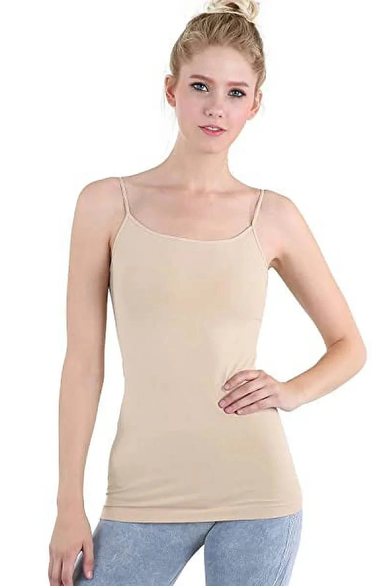 Nikibiki Nude Thin Regular Length Cami