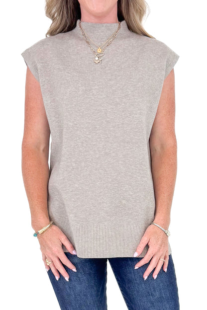 Love You A Latte Mocha Sleeveless Sweater