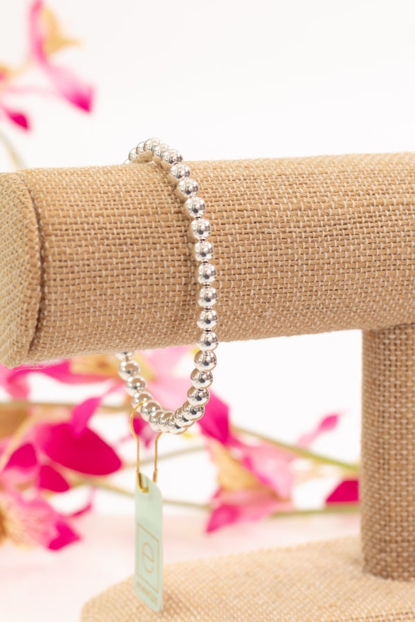 Classic Sterling 5mm Bead Bracelet by enewton
