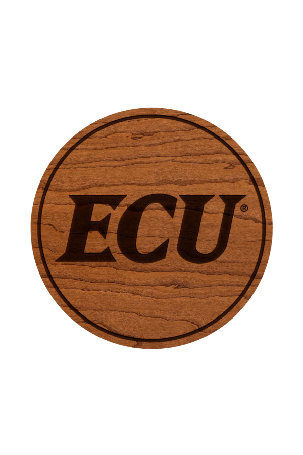 ECU Block Letter Coaster