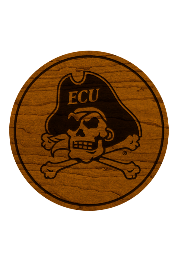 ECU SKULL &amp; CROSSBONE COASTER