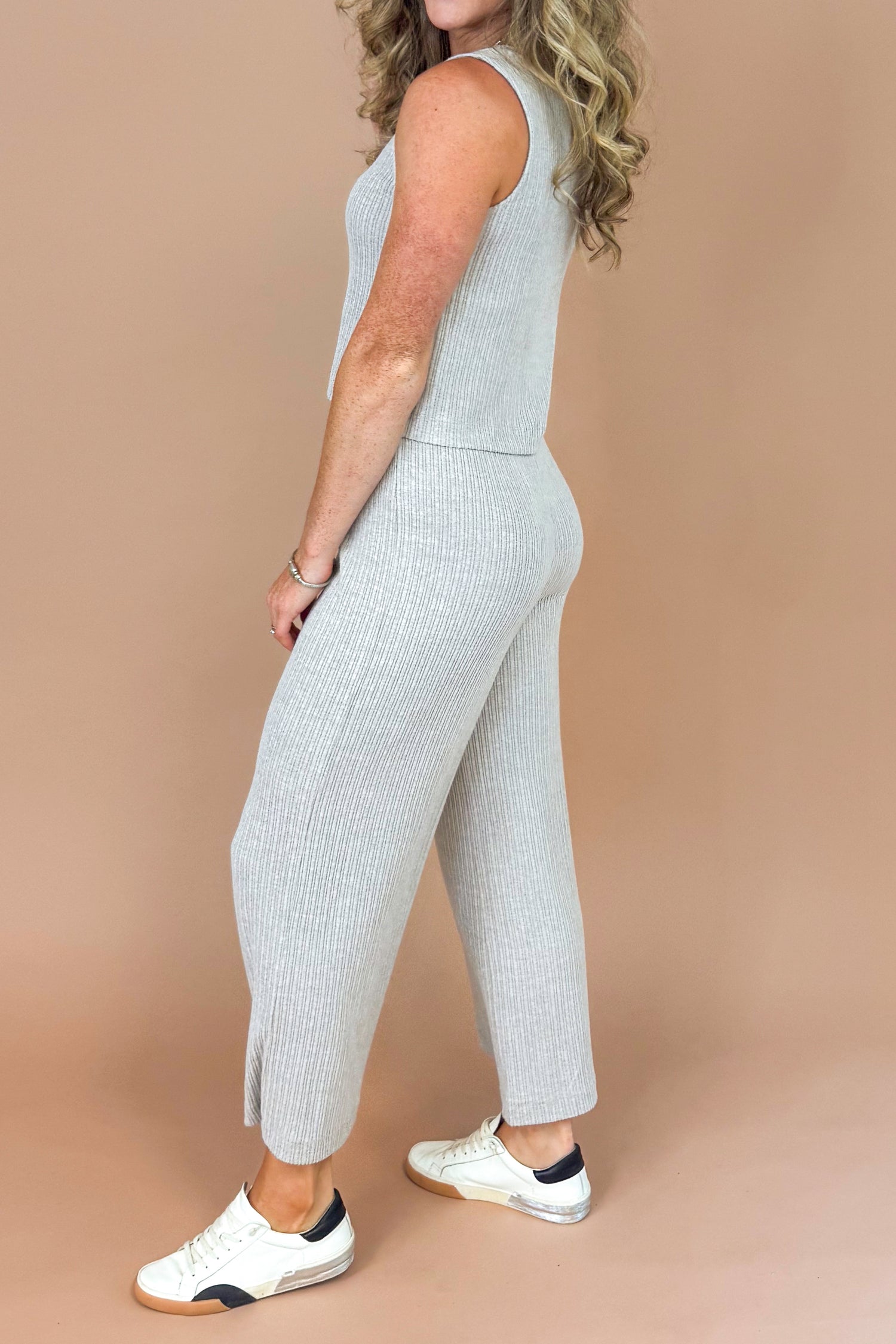 Coastline Mini Rib Pant In Slate Grey by Z Supply