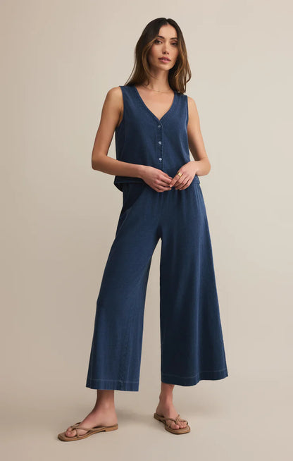 Scout Jersey Denim Pants In Indigo by Z Supply