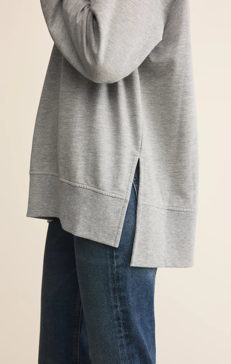 Weekender V-Neck In Classic Heather Grey by Z-Supply