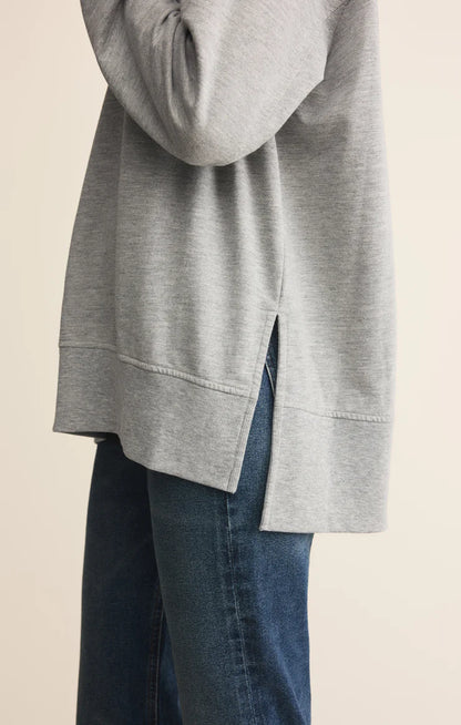 Weekender V-Neck In Classic Heather Grey by Z-Supply