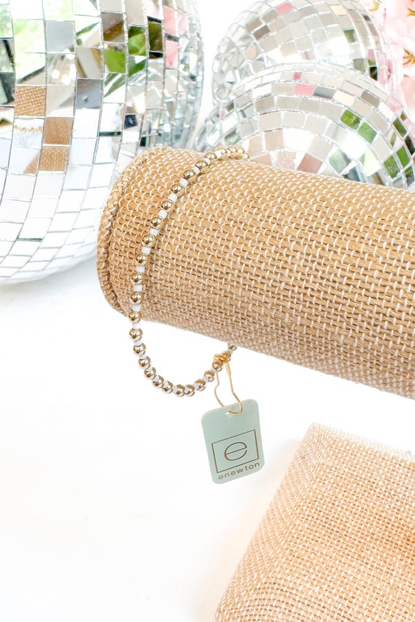 Hope Grateful Bracelet - White by e newton