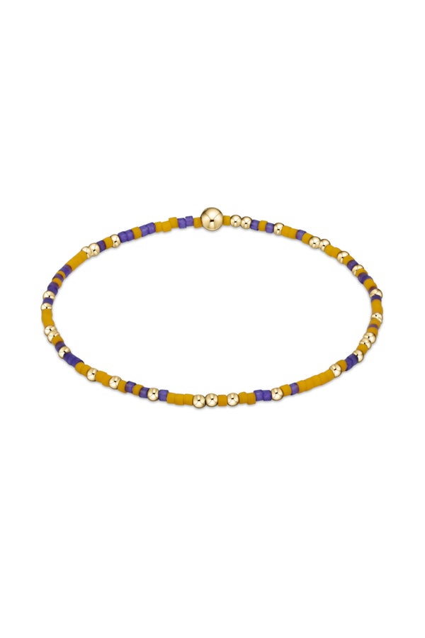 Gameday Hope Unwritten Bracelet Deep Purple/Golden Yellow by enewton