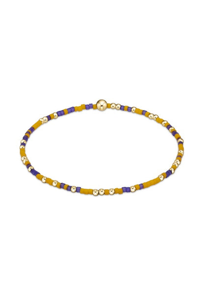 Gameday Hope Unwritten Bracelet Deep Purple/Golden Yellow by enewton