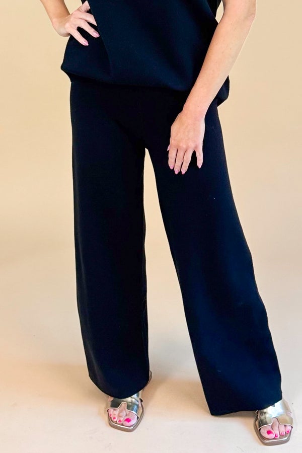 Change Of Pace Black Knit Pants
