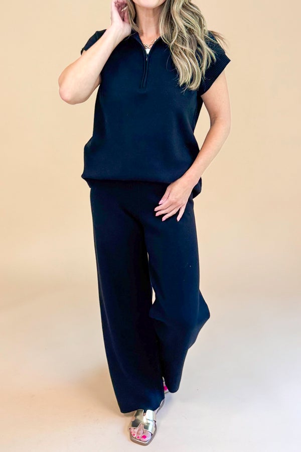Change Of Pace Black Knit Pants