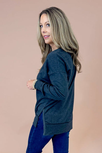 Modern V-Neck Weekender In Jet Black by Z Supply