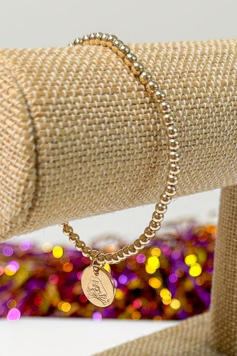 eCollegiate Classic Gold 3mm Bracelet