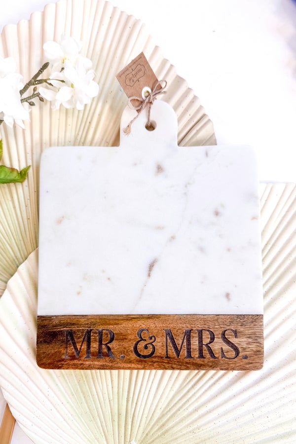 Mr. And Mrs. Marble Board by MudPie *IN-STORE PICKUP*