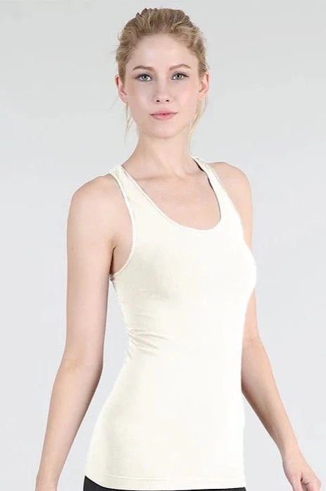 Nikibiki Ivory Thick Regular Length Cami